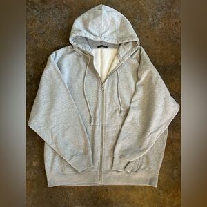 Brandy Melville Christy Gray Hoodie Relaxed Fit - One Size